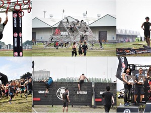 障害物レース「リーボック スパルタンレース」優勝タイム男子35分34秒、女子43分21秒 画像