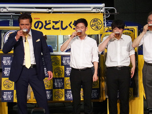 竹内力、仕事終わりの一杯でサラリーマン時代を再現…神出鬼没!のどごし“瞬<生>”スタンド始まる 画像