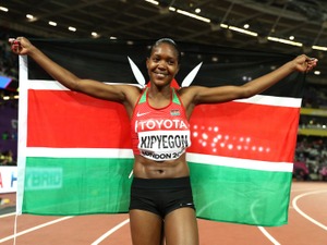 【世界陸上2017】キピエゴンが女子1500メートル優勝、リオ五輪に続く金メダル 画像