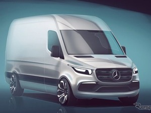 メルセデス スプリンター 次期型、スケッチ公開…つながる商用車へ 画像