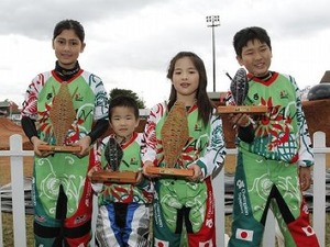 BMX世界選手権で丹野夏波と榊原爽がクラス優勝 画像