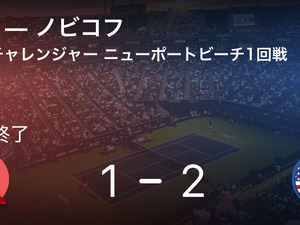錦織復帰戦、格下相手に勝利で飾れず【ATPチャレンジャー ニューポートビーチ1回戦】 画像