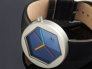 3次元ヘキサゴンダイアルの6角形ウォッチ 画像