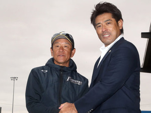 日本ハム・栗山英樹監督、清宮幸太郎は侍ジャパン稲葉篤紀監督の現役時代に「すごく似ている」 画像