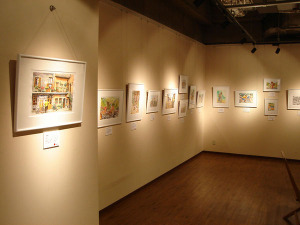 ツール・ド・フランス絵画の小河原政男が個展 画像