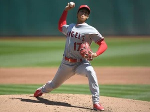 “二刀流”大谷翔平メジャー初先発初勝利！1被弾も6回6K3失点と好投 画像