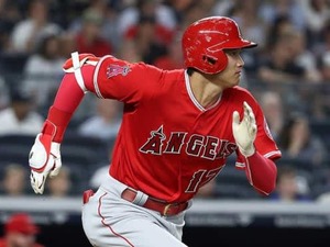 大谷翔平がチャップマンとの対決で密かに自己新樹立！一塁到達タイムは3.98秒 画像