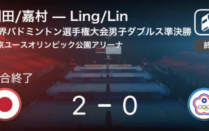 【世界バドミントン選手権大会男子ダブルス】園田/嘉村ペアも決勝進出！ 画像