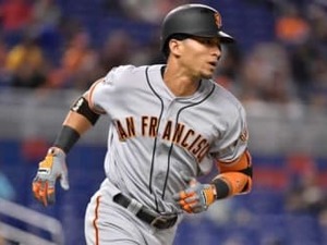 ジャイアンツ外野手の153キロバックホームに米ファン驚愕…「本当にレーザーだった」 画像