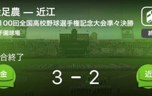 【高校野球】金足農が近江にサヨナラ勝利 画像
