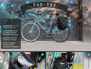 今度のバッグはこれかもね。カナダの自転車用のバッグラインPan-Yay 画像