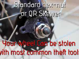 ホイールを絶対に盗まれないようにするためのナットロック 画像