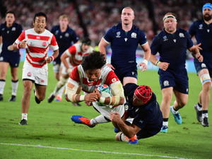 稲垣啓太が代表初トライ　試合後は被災地への思い語る「ラグビーで元気を取り戻していただきたい」 画像