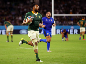 南アフリカ代表 ルカニョ・アムが準々決勝へ意気込み　「日本がいかに成長してきたかを、僕らは目の当たりにした」 画像