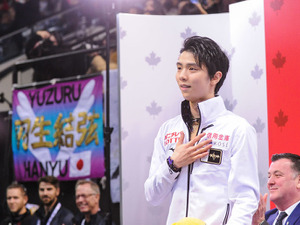 羽生結弦、スケートカナダ初優勝に「やっとここで勝てた」　インタビュー動画が公開 画像