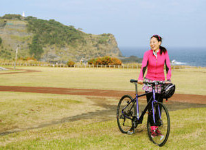 ジテンシャジョシカイが伊豆大島サイクリング 画像