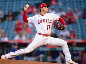 【MLB】大谷翔平、自己最多117球熱投で9勝目　要所で160キロ連発…103年ぶり偉業達成に“王手” 画像