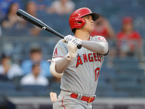 【MLB】大谷翔平、歴史的1勝へ44号先制ソロで“自援護”　4試合ぶりの一発は打球速度185キロ 画像