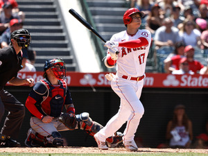 【MLB】大谷翔平、アスレチックス戦は「3番DH」　2本差のゲレーロJr.に迫る45号アーチとなるか 画像