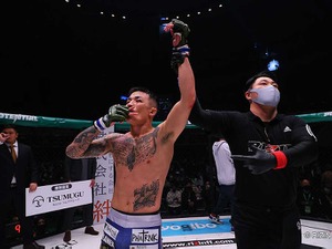 【格闘技／RIZIN TRIGGER 1st】萩原京平、地元・神戸の再起戦で“TKO勝利” 大晦日は「ドミネーター選手やりましょう」 画像