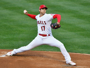 【MLB】5年目の大谷翔平、史上初の1番・開幕投手で出場　初球160.5キロ、先頭打者から初奪三振 画像