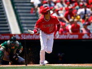 【MLB】大谷翔平、飛距離135メートル“特大”9号先頭打者弾　「日米通算150本塁打」達成 画像