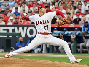 【MLB】“連敗ストッパー”大谷翔平、8回無失点で6勝目　自己新13Kの圧巻投球に球場騒然 画像