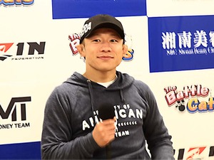 【RIZIN.38】凱旋勝利の堀口恭司が安堵の表情　今後は「格闘技界を盛り上げたい」「Bellatorでベルトを」 画像