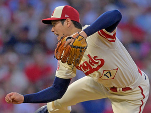 【MLB】大谷翔平、史上初の「W規定到達」へ15勝目と35号弾でジャッジ猛追なるか　「3番DH・投手」でスタメン 画像