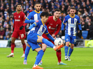 【プレミアリーグ】劇的決勝弾の三笘薫、リバプール相手に記録した圧巻スタッツ　直近11戦で6ゴール2アシスト 画像