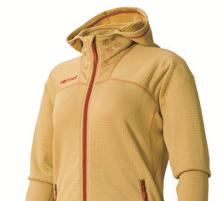 日本の着物にヒントを得た、気候の変化に対応するパーカ「ホットグリッドパーカ」 画像