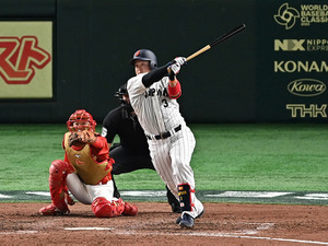 【WBC】侍ジャパン、牧秀悟が日本今大会“第1号”　ライトへの本塁打で初陣中国相手に貴重な追加点 画像