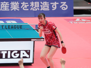 【Tリーグ】帰国直後にPO2勝の早田ひな「どんな時でも戦う」と覚悟　ファイナルへは「今日の試合はプラス」と前を向く 画像