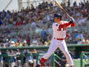 【MLB】440フィート弾でオープン戦を締めくくった吉田正尚、成否のカギを米メディアが「100マイルの速球への対応」と分析 画像