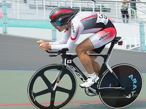 鹿屋体育大の橋本はアジア大会オムニアムの1kmタイムトライアルで5位 画像