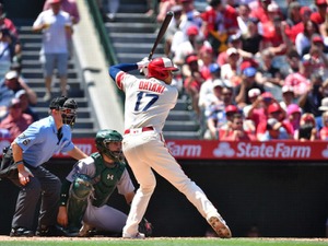 【MLB】大谷翔平、4試合ぶりマルチ3打数2安打2四球1打点で打率.295もエ軍投手陣は16失点大炎上大敗 画像