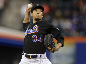 【MLB】千賀滉大、「3球で終わる」と自信もお化けフォークの敵は“寒さ”か　さらに「むちゃくちゃ楽しい」と満面の笑み 画像