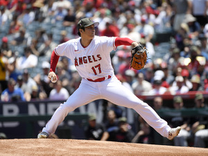 【MLB】6回1失点の大谷翔平、“曲がり幅18インチ”の高速シンカーに識者驚愕「えげつない93マイル」 画像