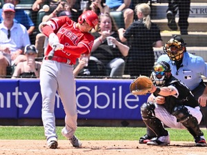 【MLB】大谷翔平が2戦3連発の秘訣は「構え」とメカニズムの重要性を説く　“コーチの願掛け”についても笑顔で回答 画像