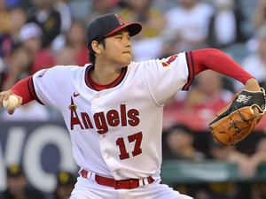 【MLB】大谷翔平、7回途中5失点4被弾も粘投で今季8勝目　打っては振り逃げ含む全打席出塁の大量得点演出しエ軍4連勝 画像