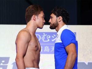 【超RIZIN.2】朝倉未来、わずか“5センチ”の至近距離フェイスオフ　「調子いいです、明日KOします」と新王者宣言 画像