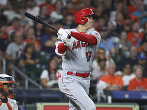 【MLB】大谷翔平、右中間への“今季最速”190キロフェンス直撃二塁打　現地記者も反応「オオタニの最も強烈な打球」 画像