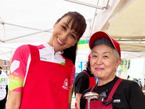 【ツールド東北】「応援が人生の支えに」170キロ完走者の佐藤美枝さん、地元・女川エイドで参加者を激励　「来年こそは走りたい」と意欲 画像