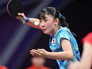 15歳・張本美和は「日本期待の星」　“絶対女王”との対戦決定に公式サイトも熱視線【WTT女子ファイナルズ】 画像