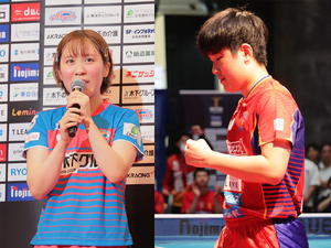 パリ五輪も視界の平野美宇は3部門トップ、エース・張本智和は驚異の勝率「.917」　優勝争い支える両者が見せる圧巻スタッツ【Tリーグ】 画像