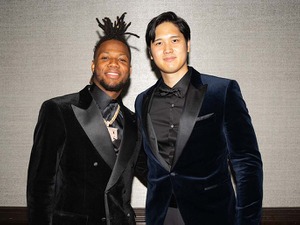 【MLB】大谷翔平、アクーニャJr.と果たした再会　“新人王→MVPショット”が反響「野球を最高レベルに引き上げる」 画像