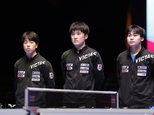 戸上隼輔にアクシデントも16歳松島輝空が救世主に　五輪出場権確保の日本男子、パリで3大会連続メダル狙う【世界卓球】 画像