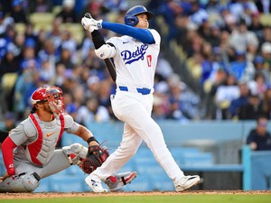 【MLB】大谷翔平「2番DH」スタメン　新人王候補の“本格派左腕”から今季1号アーチなるか 画像