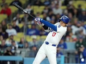 【MLB】大谷翔平、今季4号“172キロ”弾丸アーチ　松井秀喜の「通算175本塁打」日本選手最多記録に並ぶ 画像