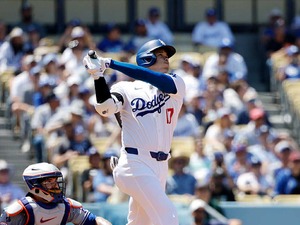 【MLB】大谷翔平、“ゴジラ超え”176号を回顧「まずは安心と喜び」　8回無失点で4勝目のグラスノーを称賛「素晴らしかった」 画像